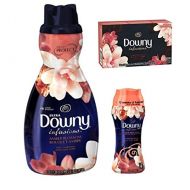 Unknown Downy Amber Blossom Bundle - Fabric Softner 41 oz / Dryer Sheets 105 ct / In Wash Booster 9.7 oz - 3 pk