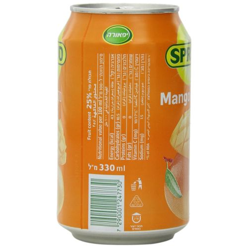  Unknown Spring Nectar, Mango, 11.2-Ounce Cans (Pack of 24)