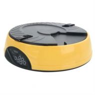 Unknown YELLOW- Timed Automatic Pet Feeder Auto Dog Cat Food Bowl Dispenser Programmable