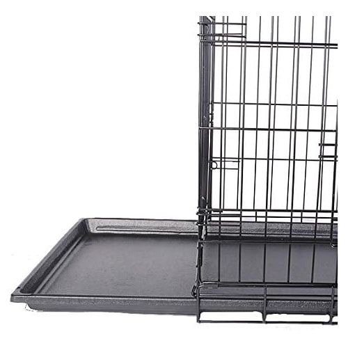  Unknown 30 2 Doors Wire Folding Pet Crate Dog Cat Cage Suitcase Kennel Playpen w/ Tray