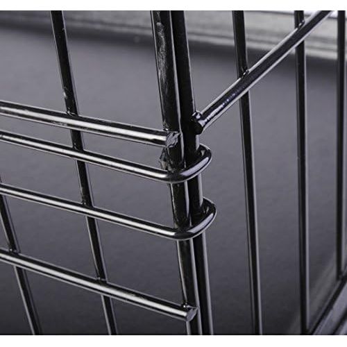  Unknown 30 2 Doors Wire Folding Pet Crate Dog Cat Cage Suitcase Kennel Playpen w/ Tray