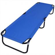 Unknown Blue Folding Camping Bed Outdoor Portable Military Cot Sleeping Hiking Travel