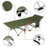 Unknown Folding Camping Bed Cot Outdoor Portable Military Sleeping Hiking Travel w/Bag
