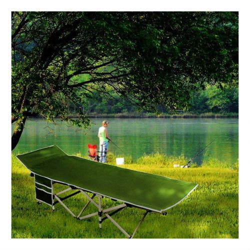  Unknown Folding Camping Bed Cot Outdoor Portable Military Sleeping Hiking Travel w/Bag