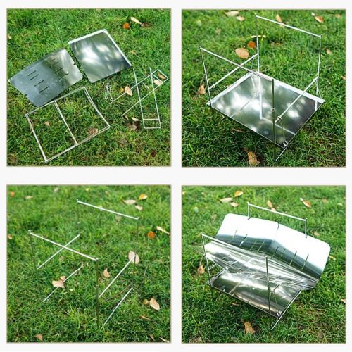  Unknows Portable Lightweight Folding Camping Stove Fire Frame Stand Wood Burning Grill Stainless Steel Rack for Outdoor Cooking travel umbrella compact mini capsule umbrella mini capsule u