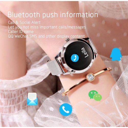  Unmbo Fitness Activity Tracker Pedometer Waterproof Heart Rate Blood Pressure Monitor Call Reminder Smart Bracelet(Silver)