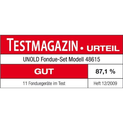  Unold UNOLD Fondue-SET, Wechseltopf (Edelstahl/Keramik), Zubehoer, fuer 6 Personen, 48645