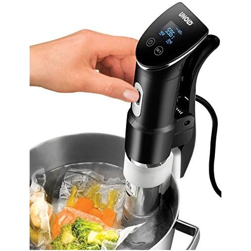  [아마존베스트]UNOLD 58915 STICK TIME Sous Vide cooker for all pots from 18 cm in height, temperature accuracy 0.2 °C, adjustable from 0 - 95 °C, for up to 20 L of water, 1,300 Watt, stainless st