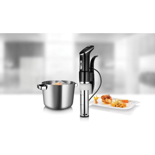  [아마존베스트]UNOLD 58915 STICK TIME Sous Vide cooker for all pots from 18 cm in height, temperature accuracy 0.2 °C, adjustable from 0 - 95 °C, for up to 20 L of water, 1,300 Watt, stainless st