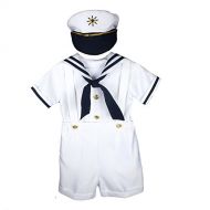 Unotux Sailor Shorts Suit for Infant Toddler Boy Navy Outfits S M L XL 2T 3T 4T