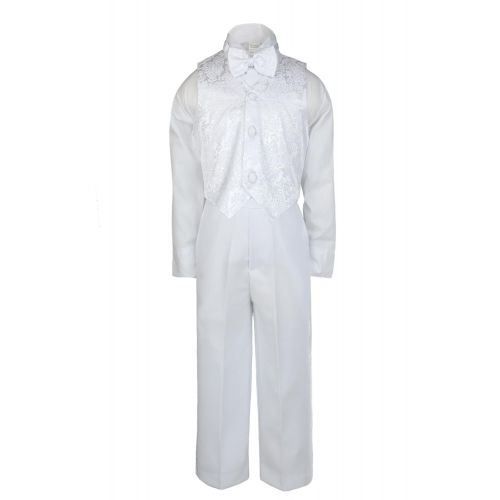  Unotux Boys Christening Baptism Suits Tuxedo White Tail Guadalupe Stole S-7