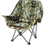 Unp Camping Chair, Portable Folding Camo Blind Chair Hunting Seat, Collapsible Padded Hunter Fishing Camping Stool Chair for Outdoor, Beach, Picnics, Home