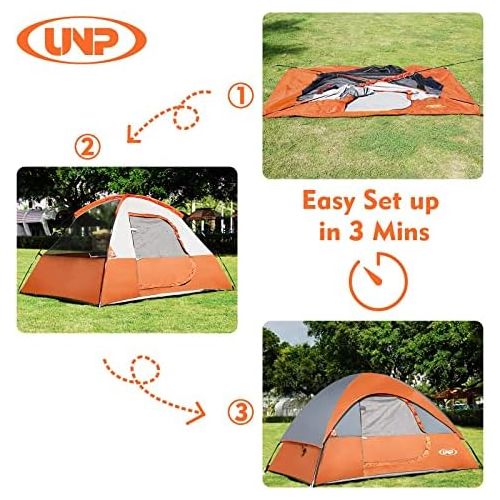  unp Camping Tent 2 Person Lightweight with Rainfly Easy Set-up Portable-Dome-Waterproof-Ideal for Outdoor Activities, Beach, Backyard Tent