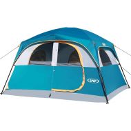 [아마존베스트]Unp-00 UNP Tents 6 Person Waterproof Windproof Easy Setup (3min),Double Layer Family Camping Tent with 1 Mesh Door & 5 Large Mesh Windows -10X9X78in(H)