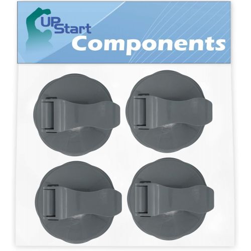  4 Pack UpStart Components Replacement NutriBullet Flip Top To-Go Lid for NutriBullet 600W and Pro 900W Blenders- Fits 18 oz, 24 oz, and 32 oz Cups