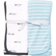 Upala Carters 2-Pack Swaddle - Blue Turtle- One Size