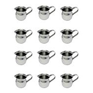 Update International BC-3 Stainless Steel Bell Creamer, 3-Ounce, 2-1/4-Inch, Set of 12