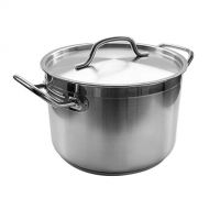 Update+International 8 Qt Stainless Steel Stock Pot w/Cover: Kitchen & Dining