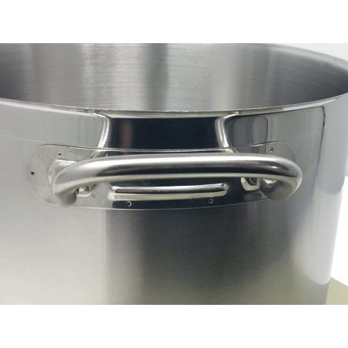  Update+International 8 Qt Stainless Steel Stock Pot w/Cover: Kitchen & Dining