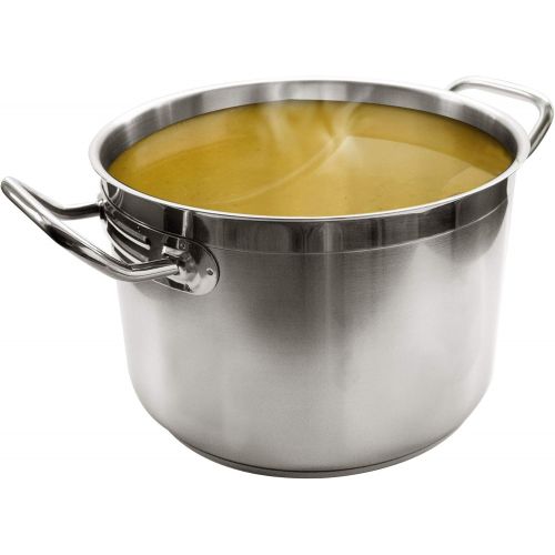  Update+International 8 Qt Stainless Steel Stock Pot w/Cover: Kitchen & Dining