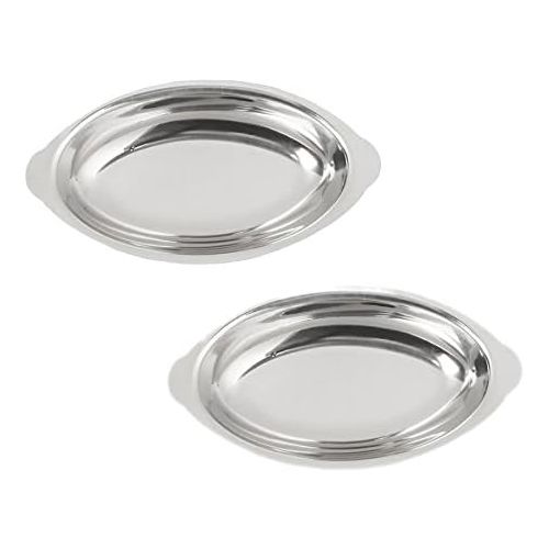  Update International Stainless Steel Scoups Set of 2 12OZ