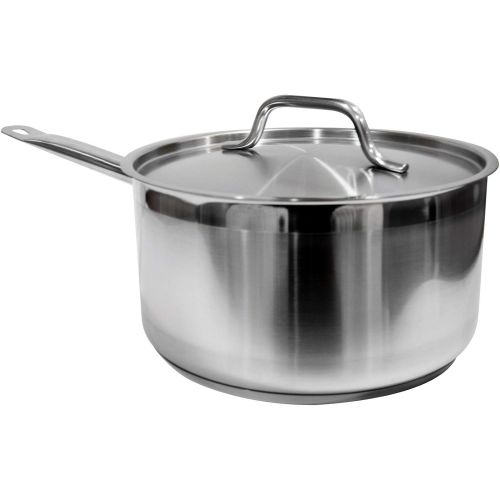  [아마존베스트]Update International SSP-2 Stainless Steel Sauce Pan with Cover, 2-Quart, silver