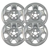 Upgrade Your Auto 17 Wheel Hubcap Skin Overlays Chrome Finish (Set of 4) for 2006-2012 Honda Ridgeline