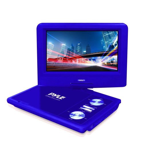  Upgraded 2017 Pyle 7 Inch Portable Travel DVD Player, Car Headrest CD DVD Player, Portable Battery, USBSD, Headphone Jack, Includes Wireless Remote Control, Car Charger, Travel Ba