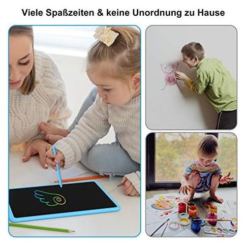  [아마존베스트]Upgrow LCD writing tablet, 11 inch LCD writing boards with colourful font, graphic tablets, writing board, digital writing board, paperless painting board for children, school, gra