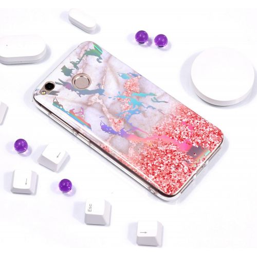  [아마존베스트]-Service-Informationen Uposao Compatible with Mobile Phone Case Marble Xiaomi Redmi 4X Protective Soft Silicone Case Glitter Marble Pattern Silicone Transparent Case Mobile Phone Case Transparent Thin Mo