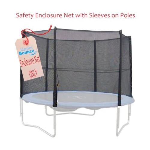  Upper Bounce Trampoline Enclosure Safety Net Only, Installs Outside of Frame, Poles Sold Separately