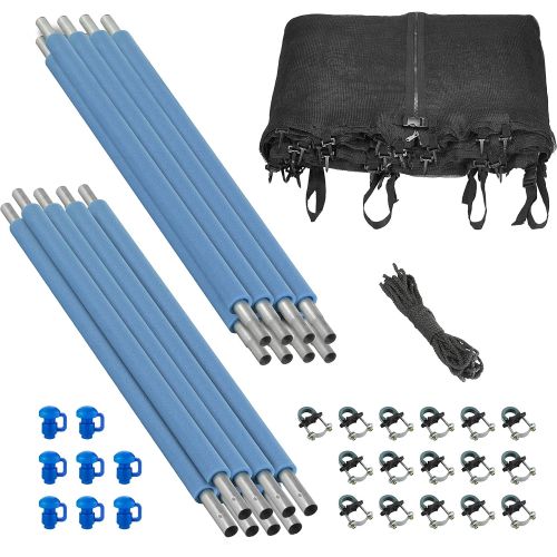  Upper Bounce Trampoline Replacement Enclosure Set - Set Includes: Net, Poles & Hardware Only