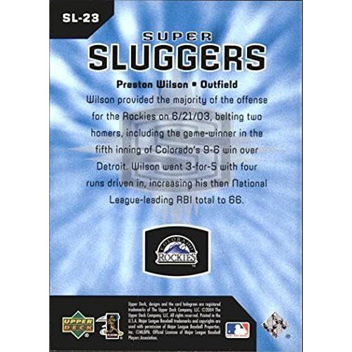  2004 Upper Deck Super Sluggers #23 Preston Wilson