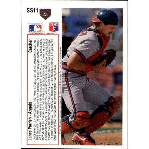  1991 Upper Deck Silver Sluggers #SS11 Lance Parrish