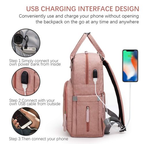  Diaper Bag Backpack Upsimples Multi-Function Maternity Nappy Bags for Mom & Dad, Travel Back Pack...