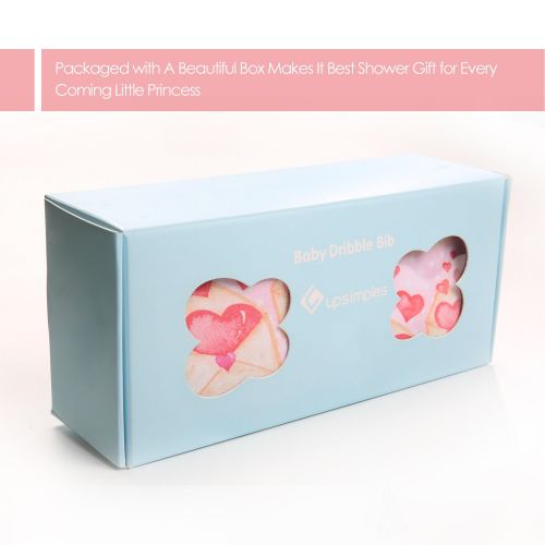  [아마존 핫딜]  [아마존핫딜]10-Pack Baby Bandana Bibs Upsimples Baby Girl Bibs for Drooling and Teething, 100% Organic Cotton and Super Absorbent Hypoallergenic Bibs Baby Shower Gift - “Blossom Set”