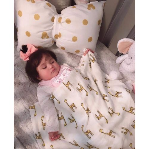  [아마존 핫딜]  [아마존핫딜]Baby Swaddle Blanket Upsimples Unisex Swaddle Wrap Soft Silky Bamboo Muslin Swaddle Blankets...