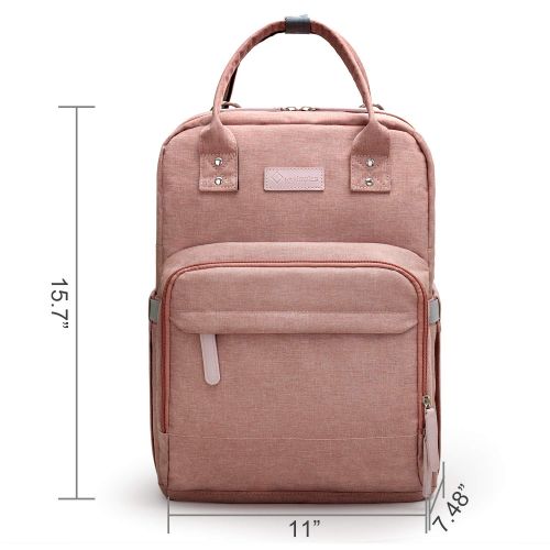  [아마존 핫딜]  [아마존핫딜]Diaper Bag Backpack Upsimples Multi-Function Maternity Nappy Bags for Mom, Travel Back Pack Baby Bag with Laptop Pocket,USB Charging Port,Stroller Straps -Pink