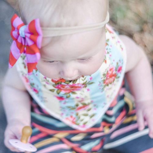  [아마존베스트]10-Pack Baby Bandana Bibs Upsimples Baby Girl Bibs for Drooling and Teething, 100% Organic Cotton...