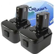 Upstart Battery 2 Pack - Battery Compatible with Hitachi EB1220BL - Compatible with Hitachi 12V Battery (1300mAh NICD)