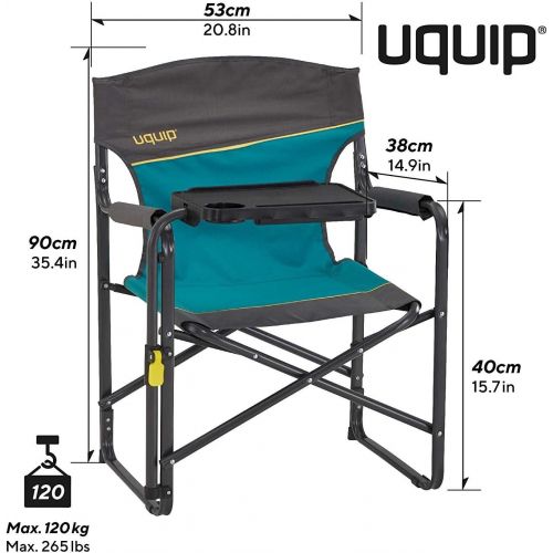  [아마존 핫딜]  [아마존핫딜]Uquip Woody Portable Folding Directors Chair with Tiltable Table