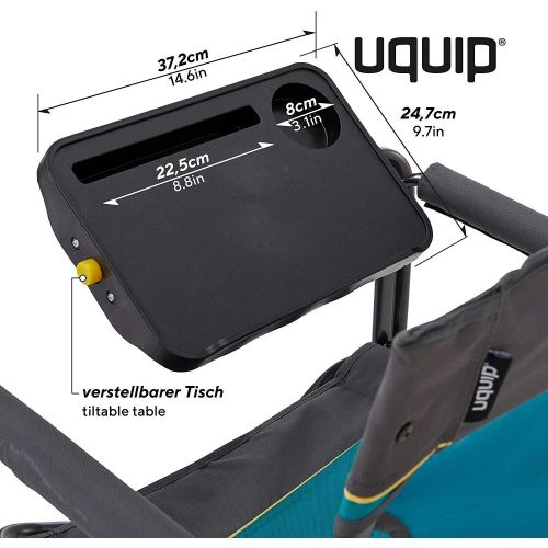  [아마존 핫딜]  [아마존핫딜]Uquip Woody Portable Folding Directors Chair with Tiltable Table