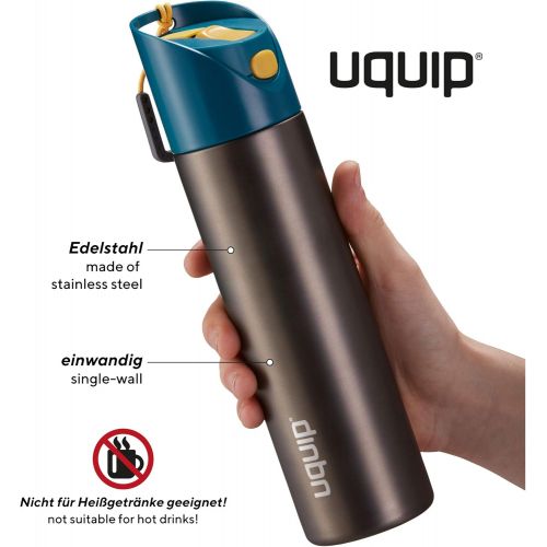  Uquip Activity Steel Outdoor Bottle - 24 oz Water Flask BPA-Free Leakproof for Bike and Sport