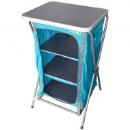 Uquip Charly Camp Cupboard with Carrying Case - Blue/Gray