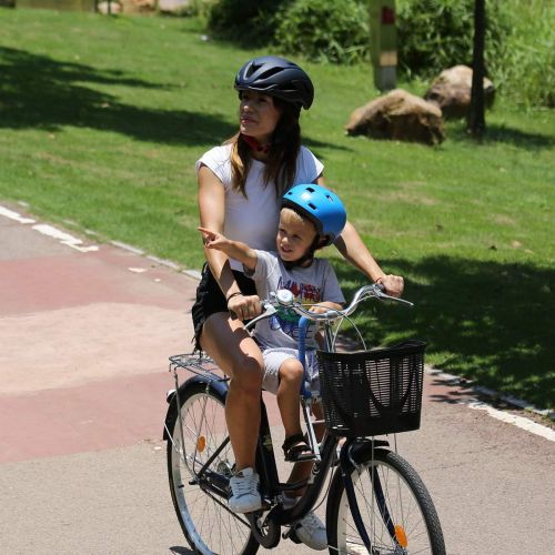  [아마존베스트]UrRider Child Bike Seat, Portable, Foldable & Ultralight Kids Bicycle Carrier Baby Seat with Handrail for Cruiser Bikes, Foldable Bikes, City Shared Bikes