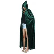 Urban+CoCo Urban CoCo Womens Costume Full Length Crushed Velvet Hooded Cape
