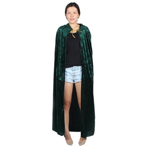  Urban+CoCo Urban CoCo Womens Costume Full Length Crushed Velvet Hooded Cape