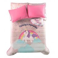 Urban UNICORN KIDS GIRLS CHIC REVERSIBLE COMFORTER SET 4 PCS FULL SIZE