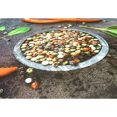  [아마존베스트]UrbanDesign 2 x Glass Hob Cover Chopping Board Cover Plate for Ceramic Hob Design Hot Chilli Pepper Extra for Large 80 cm Hobs