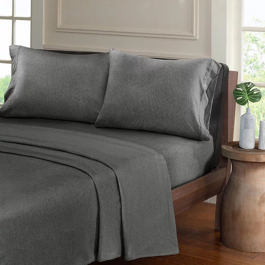  Urban Habitat Heathered Cotton Jersey Knit Sheet Set